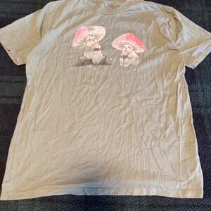 Fairydropman mushroom tee with two